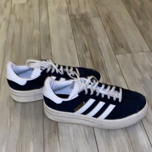 Adidas Black and White Gazelles